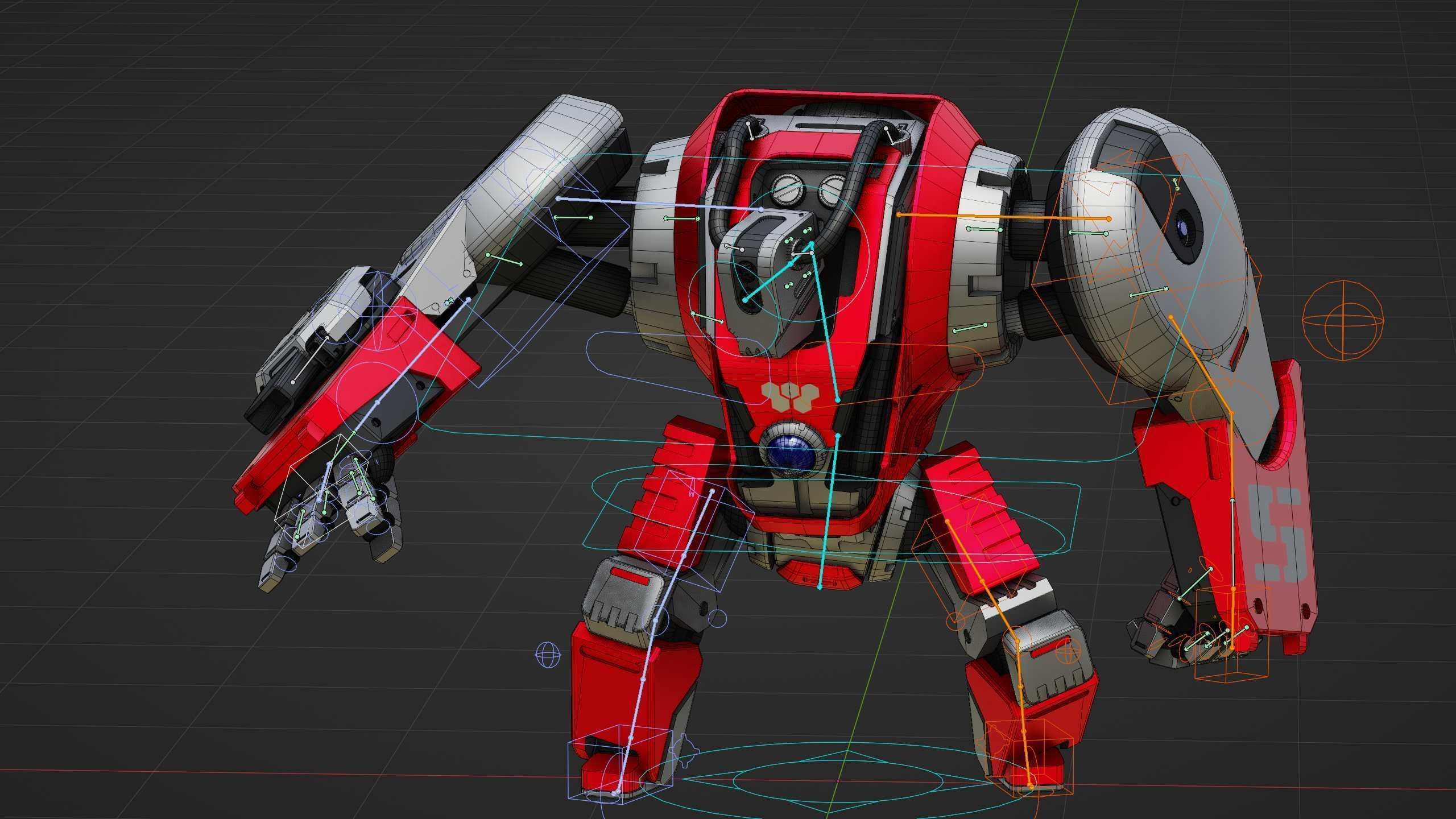 GORILLA BOT Rigged for Unreal Engine - Unity - MIXAMO  3D model_37
