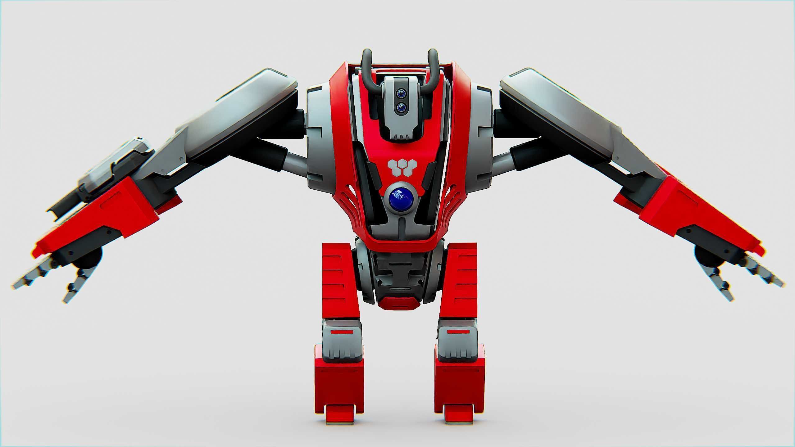 GORILLA BOT Rigged for Unreal Engine - Unity - MIXAMO  3D model_24