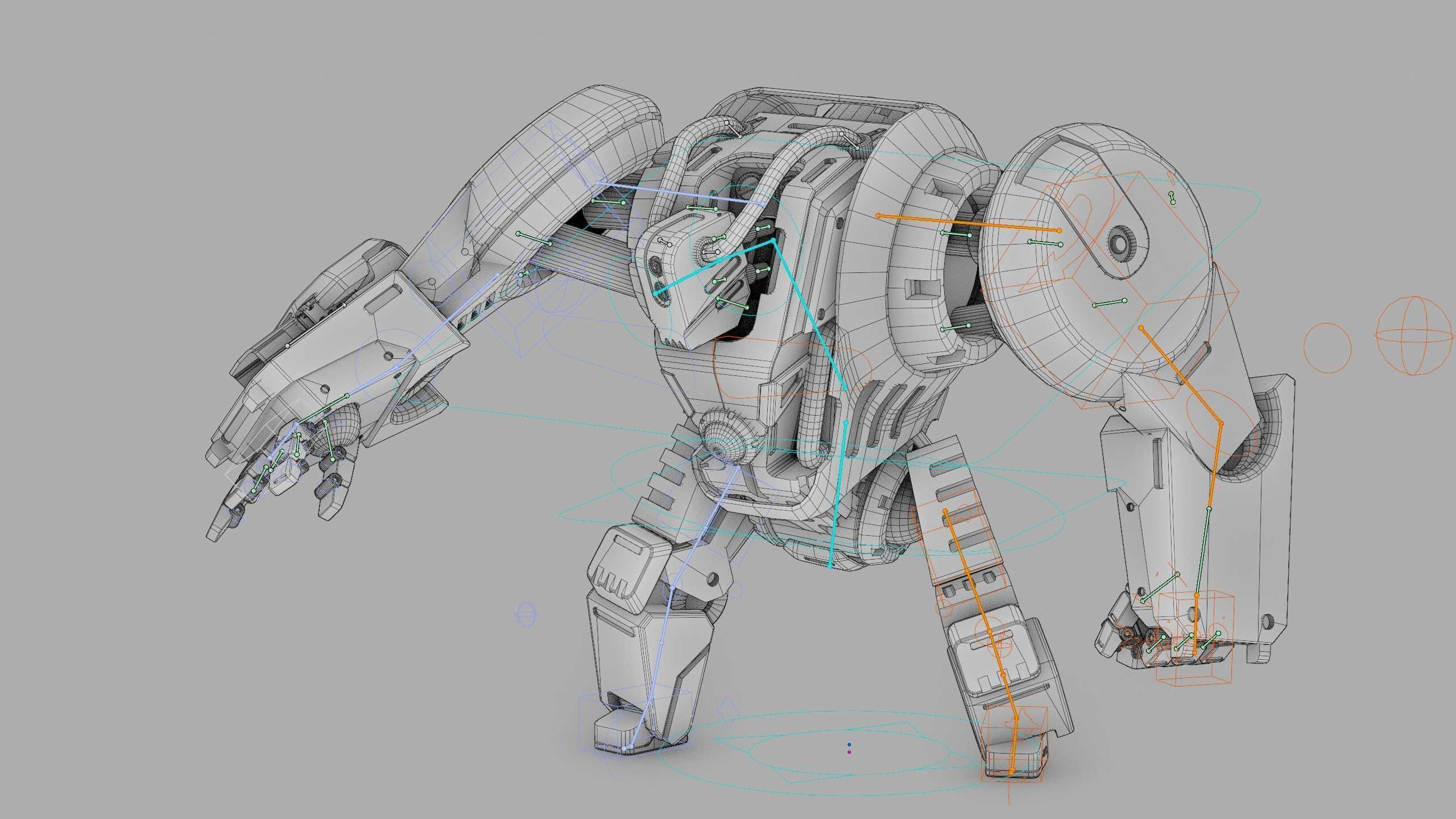 GORILLA BOT Rigged for Unreal Engine - Unity - MIXAMO  3D model_40