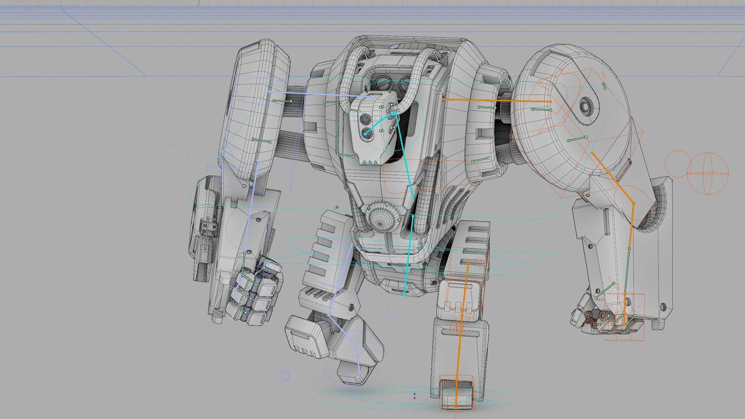 GORILLA BOT Rigged for Unreal Engine - Unity - MIXAMO  3D model_42
