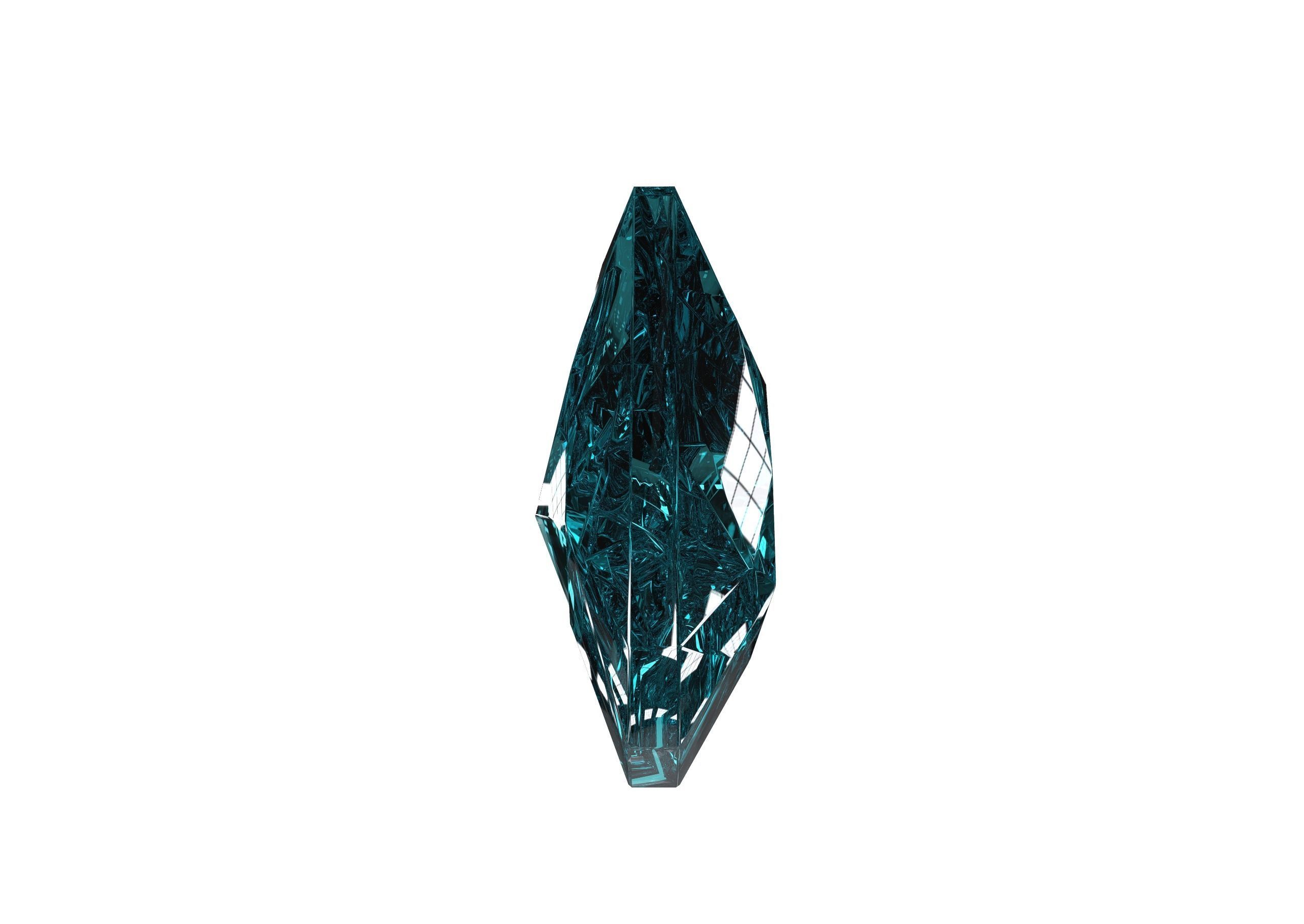 Gemstone Triangle 3D model_2