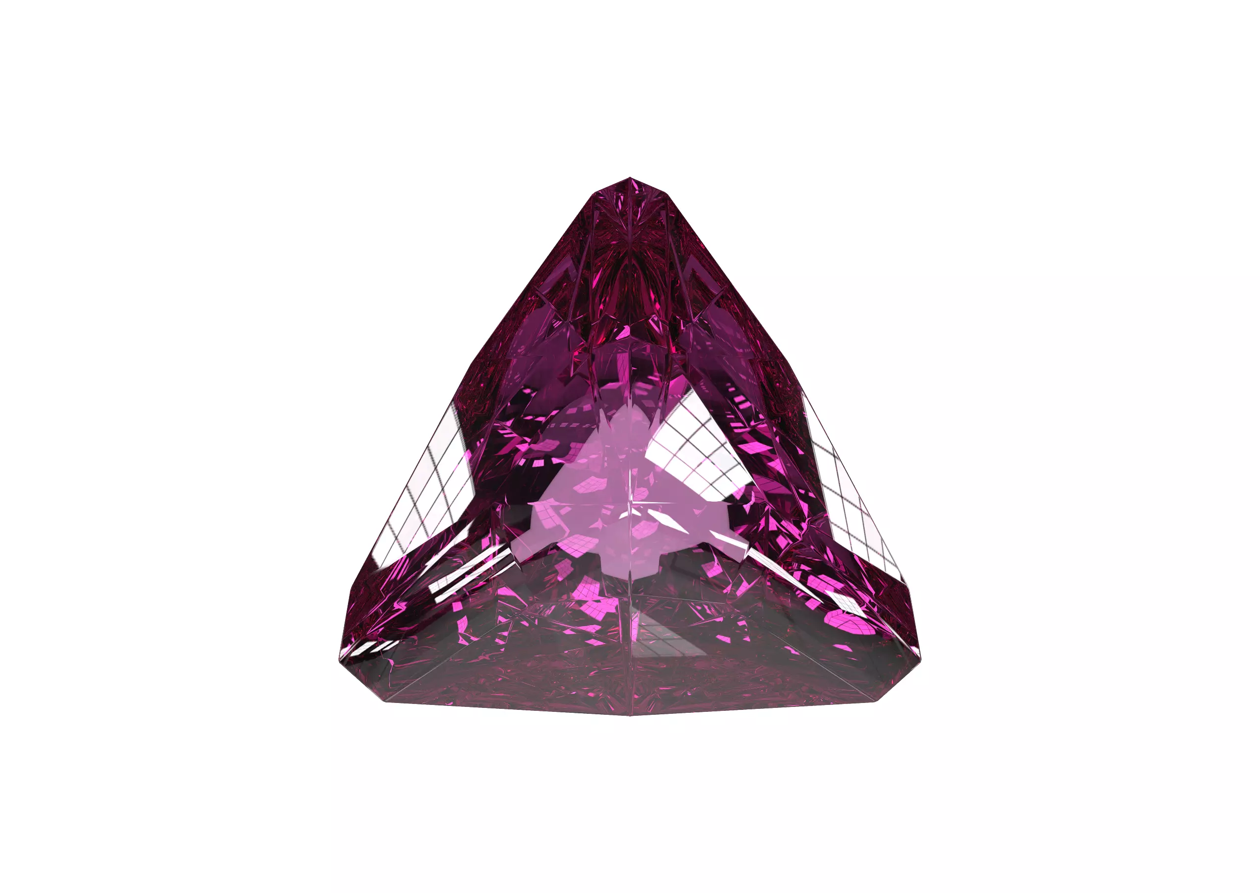 Gemstone Triangle 3D model_0
