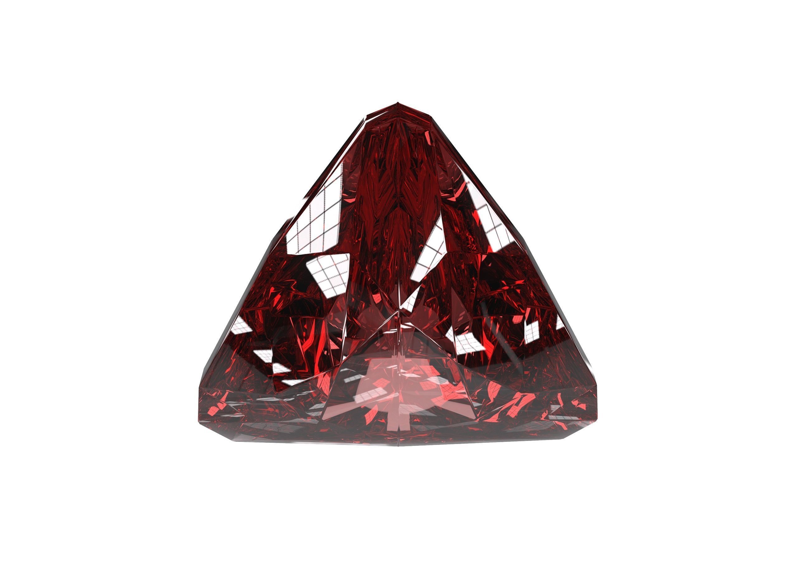 Gemstone Triangle 3D model_5