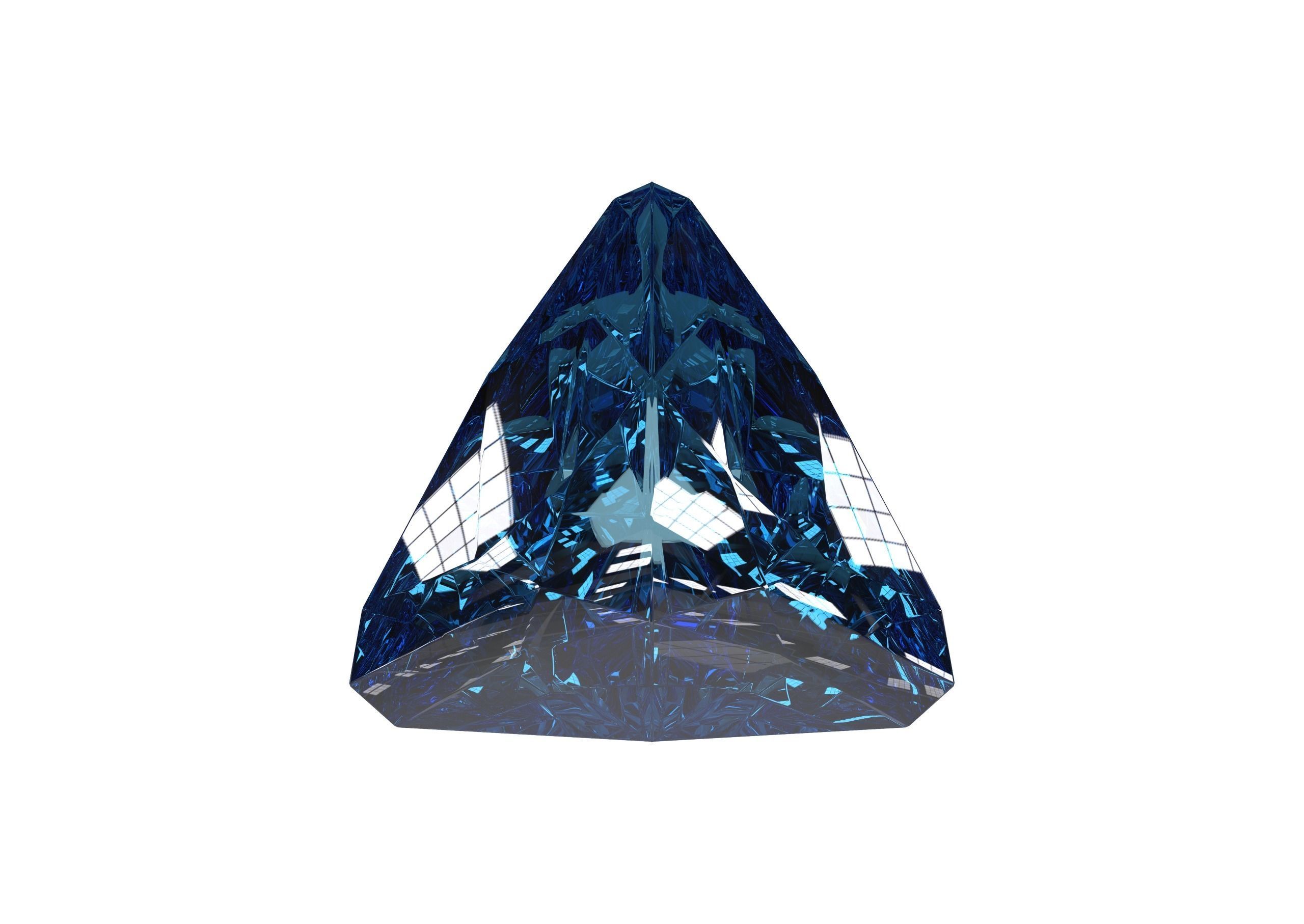 Gemstone Triangle 3D model_1