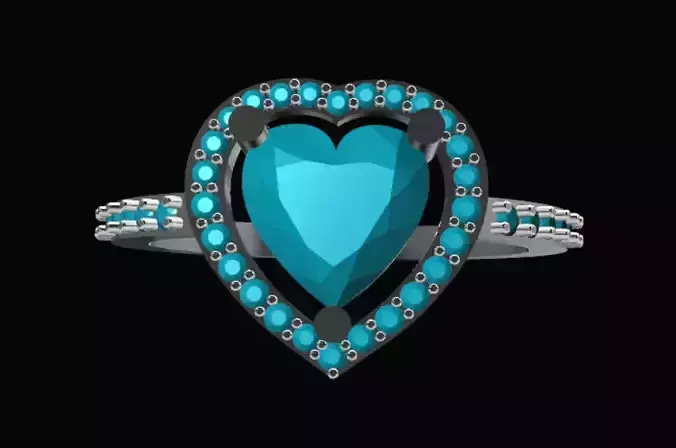 Engagement Ladies Ring  3D print model