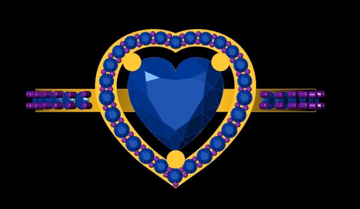 Engagement Ladies Ring 3D print model_6