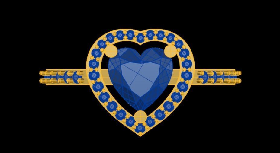 Engagement Ladies Ring 3D print model_7