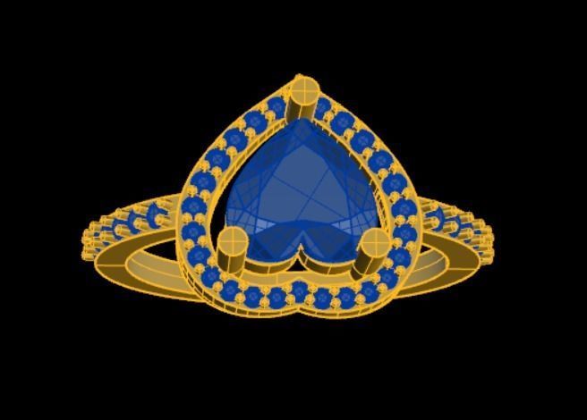 Engagement Ladies Ring 3D print model_10