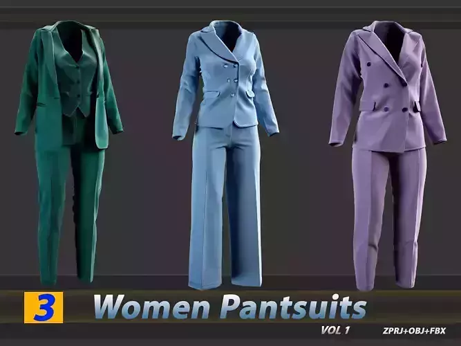 3 Women Pantsuits 