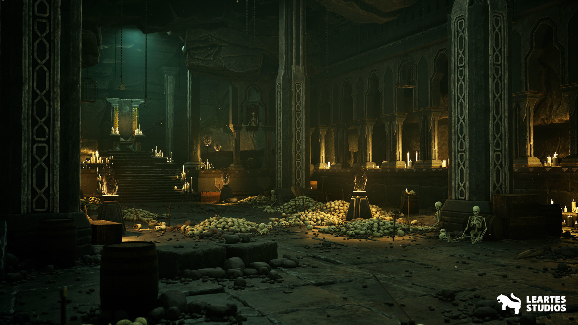 Dwarven Dungeon Environment Low-poly 3D model_8