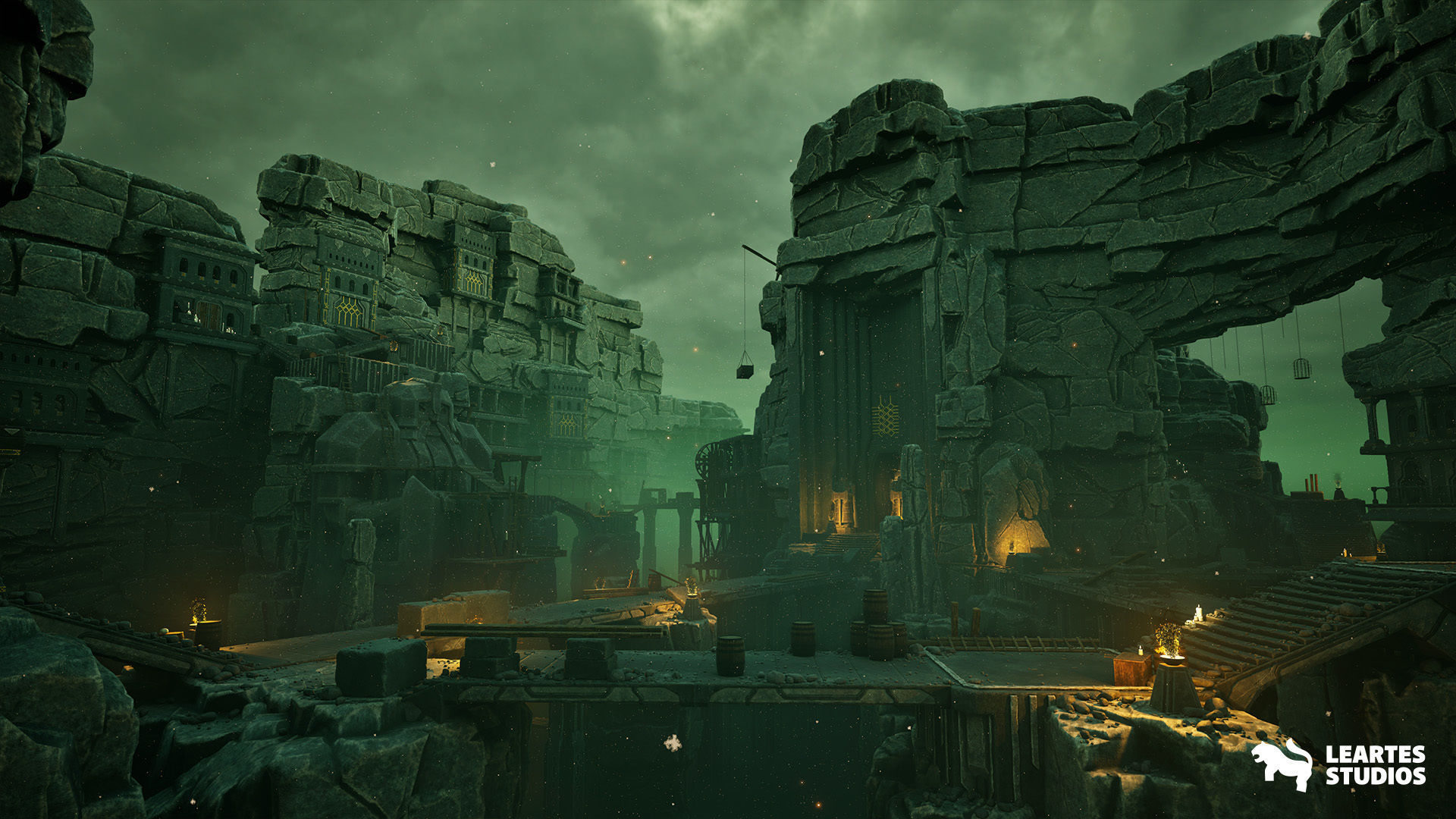 Dwarven Dungeon Environment Low-poly 3D model_10