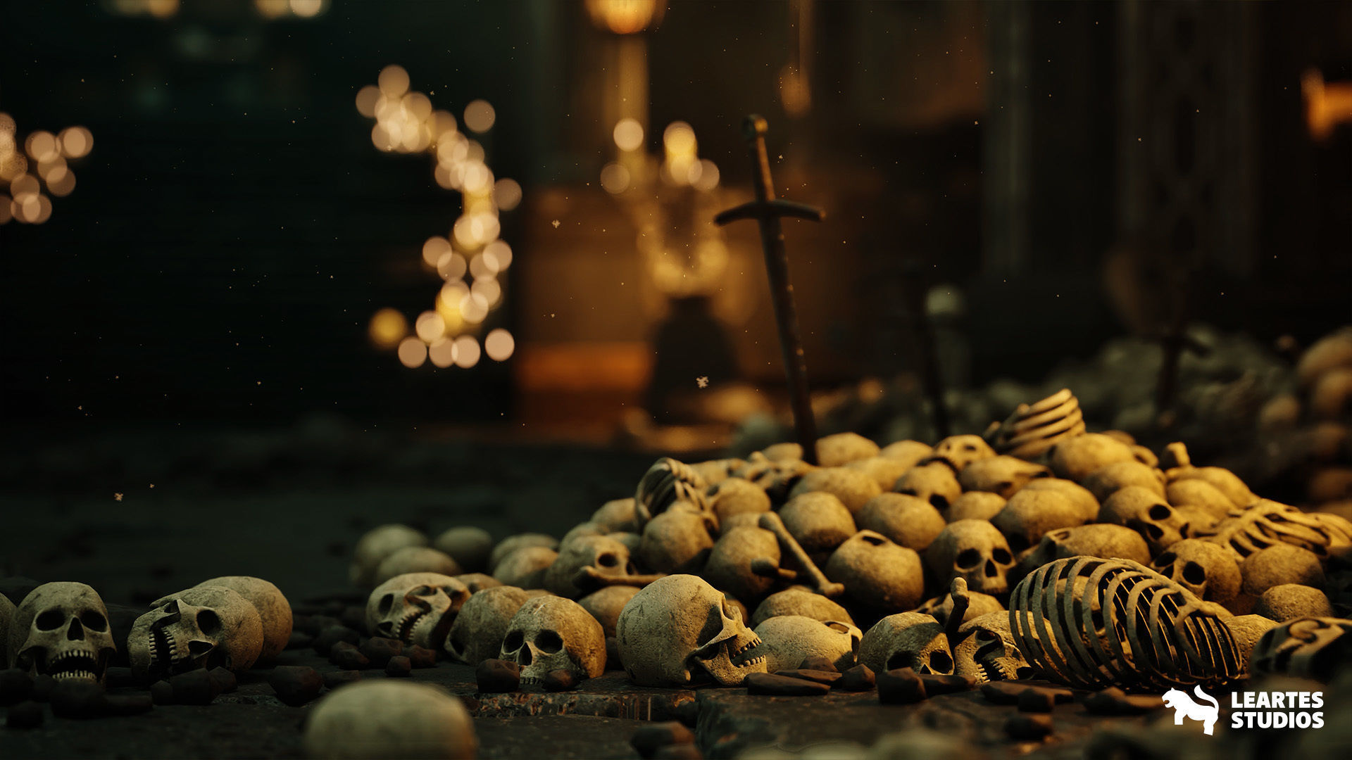 Dwarven Dungeon Environment Low-poly 3D model_12