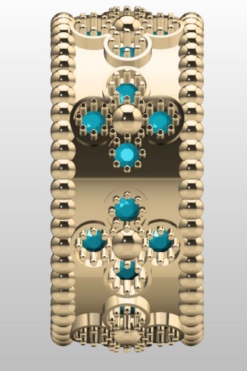 Engagement Band Ring  3D print model_4