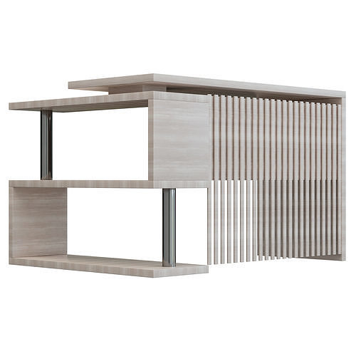  L-Shaped Computer Desk  3D model