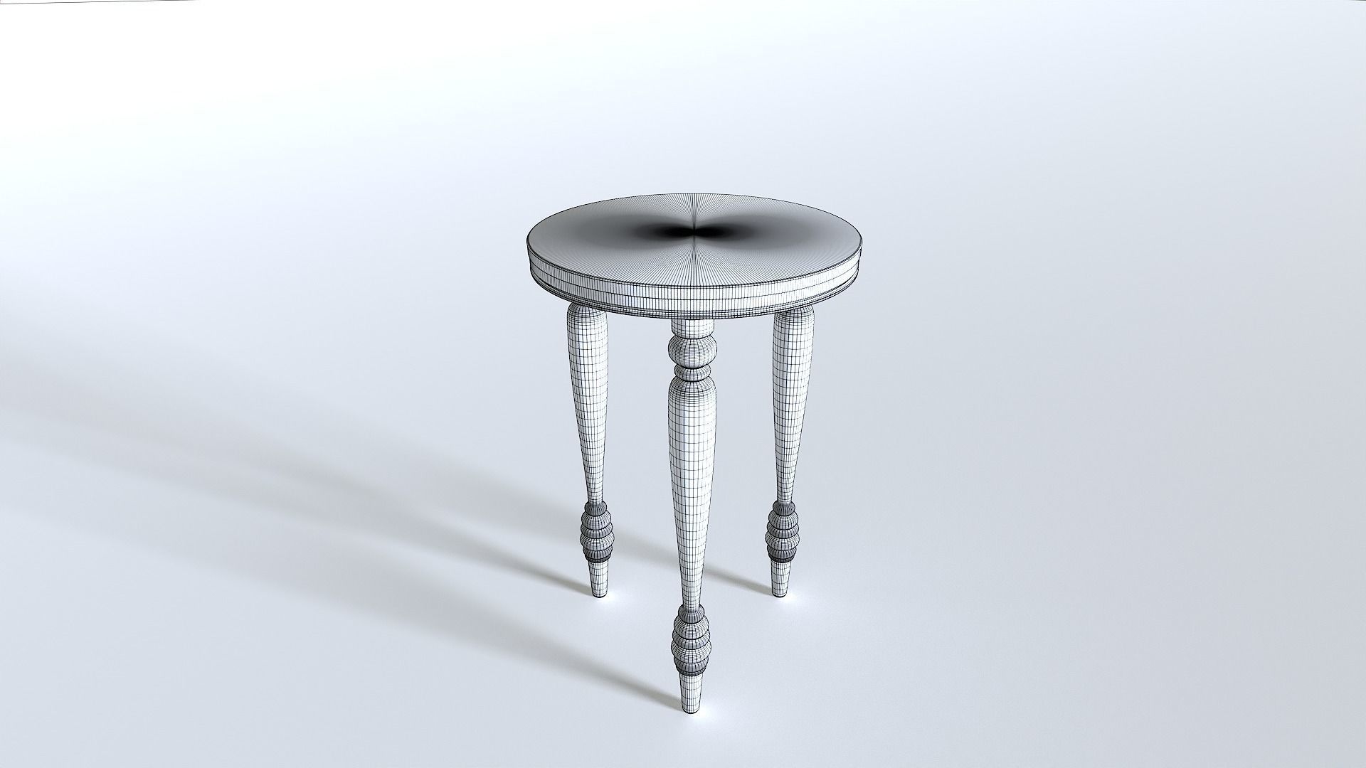 End Table Pack 3 Low-poly 3D model_5