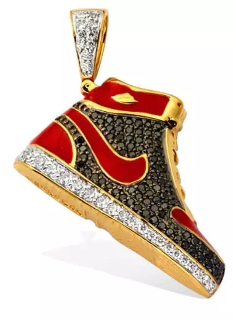 nike shoe pendant 3D print model_0