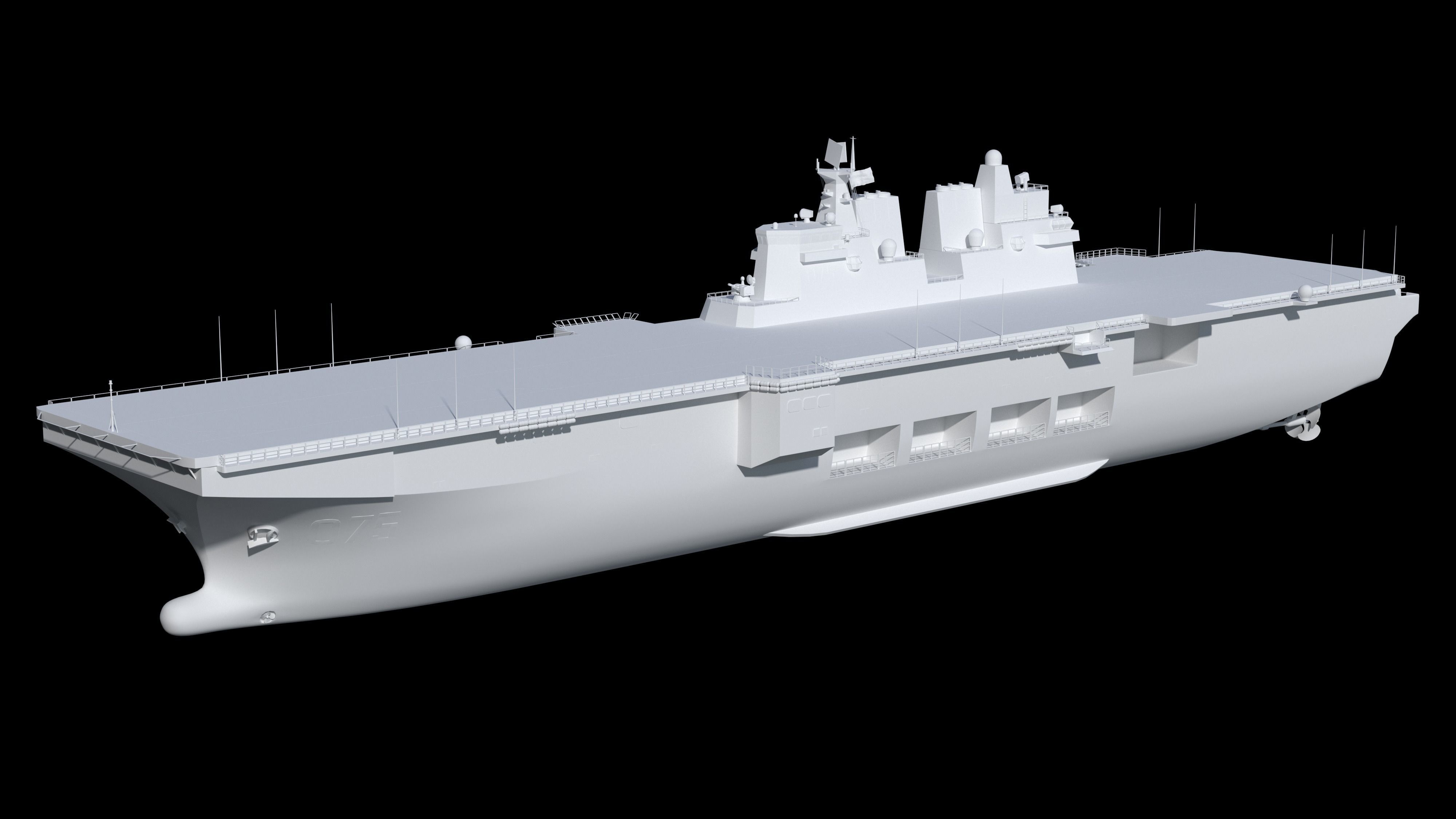 The China Type 075 amphibious assault ship model 3D model_9