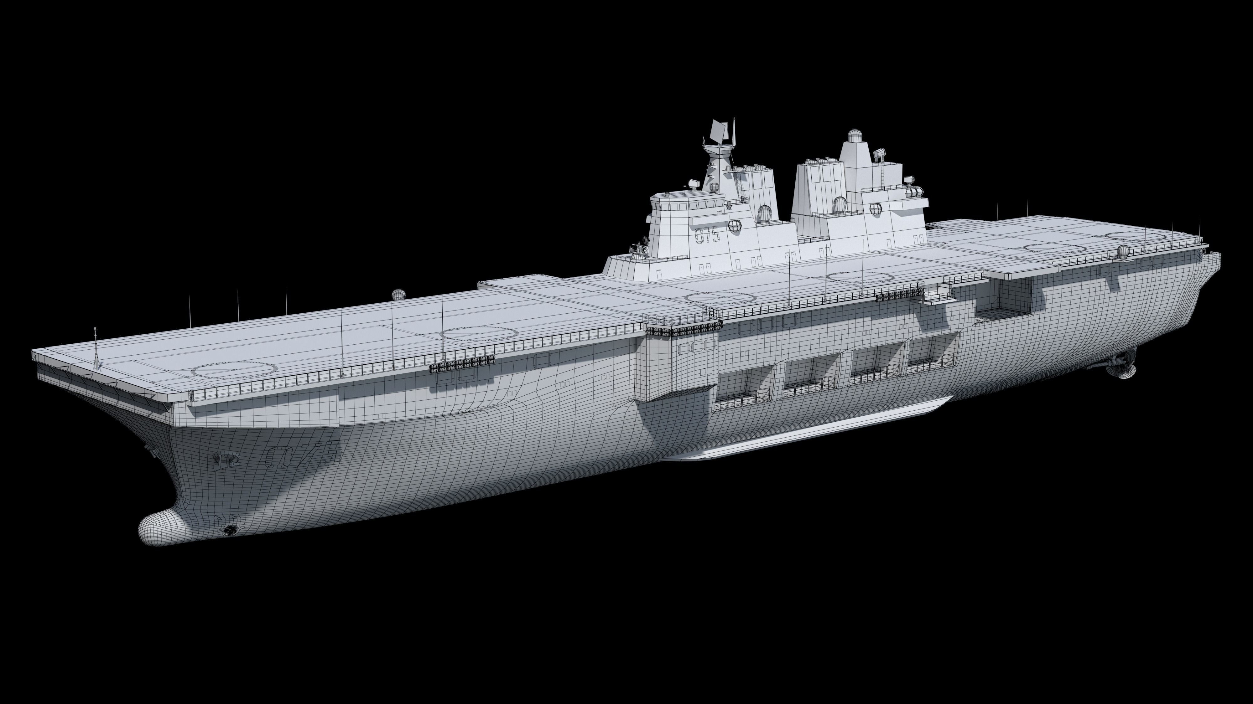 The China Type 075 amphibious assault ship model 3D model_15