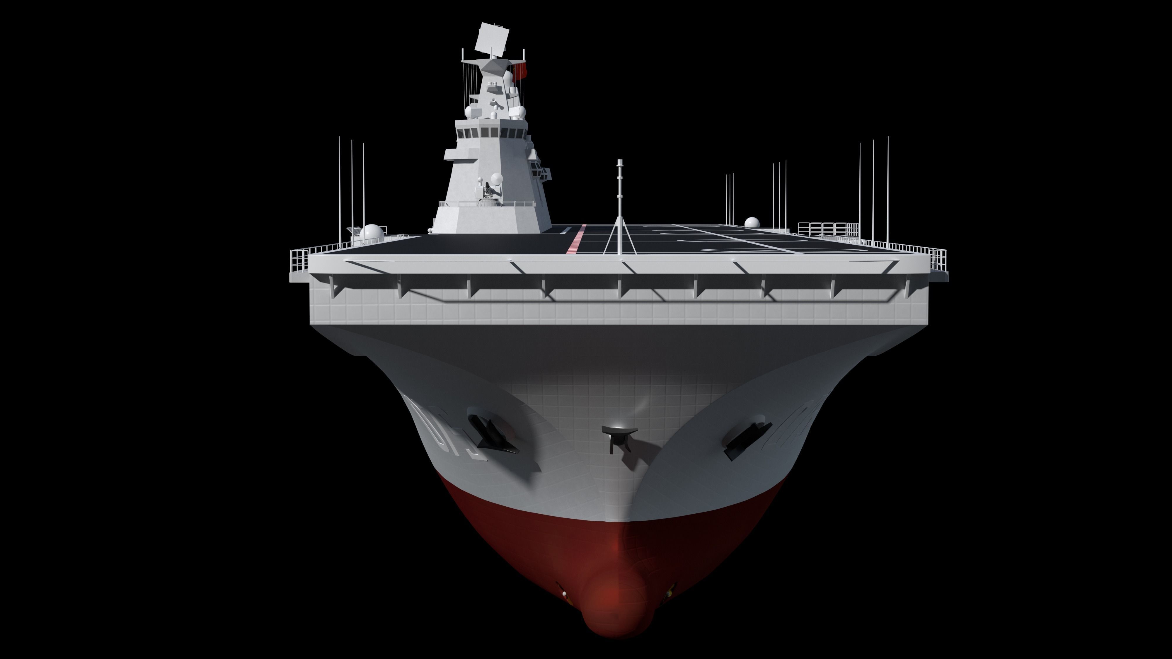 The China Type 075 amphibious assault ship model 3D model_12