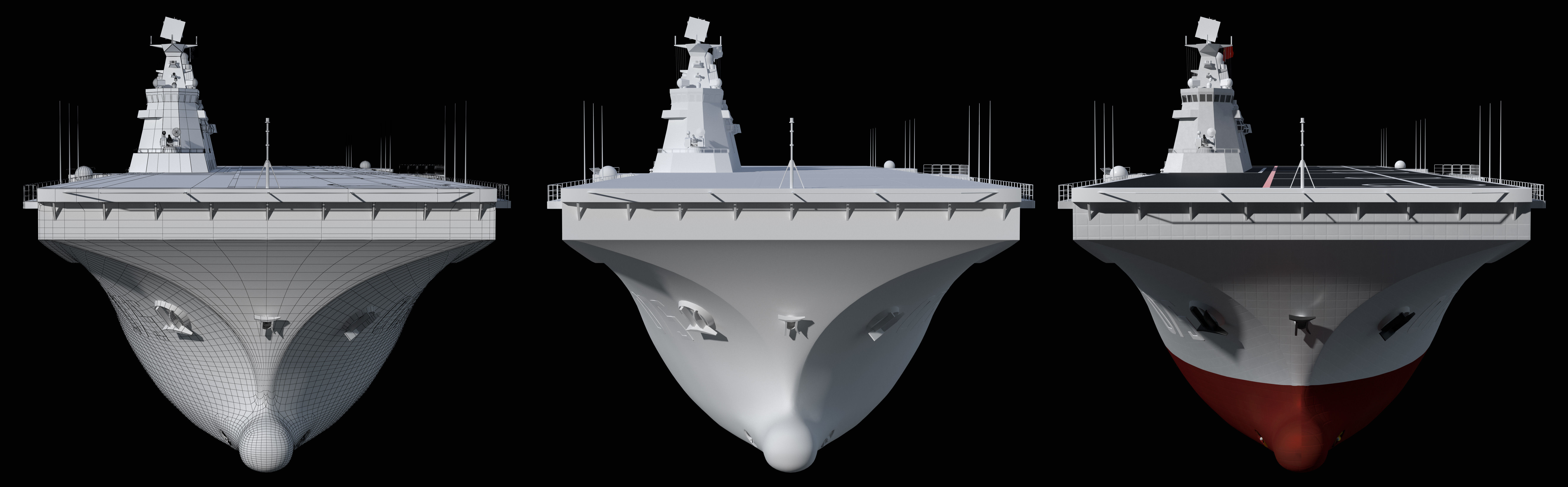 The China Type 075 amphibious assault ship model 3D model_4