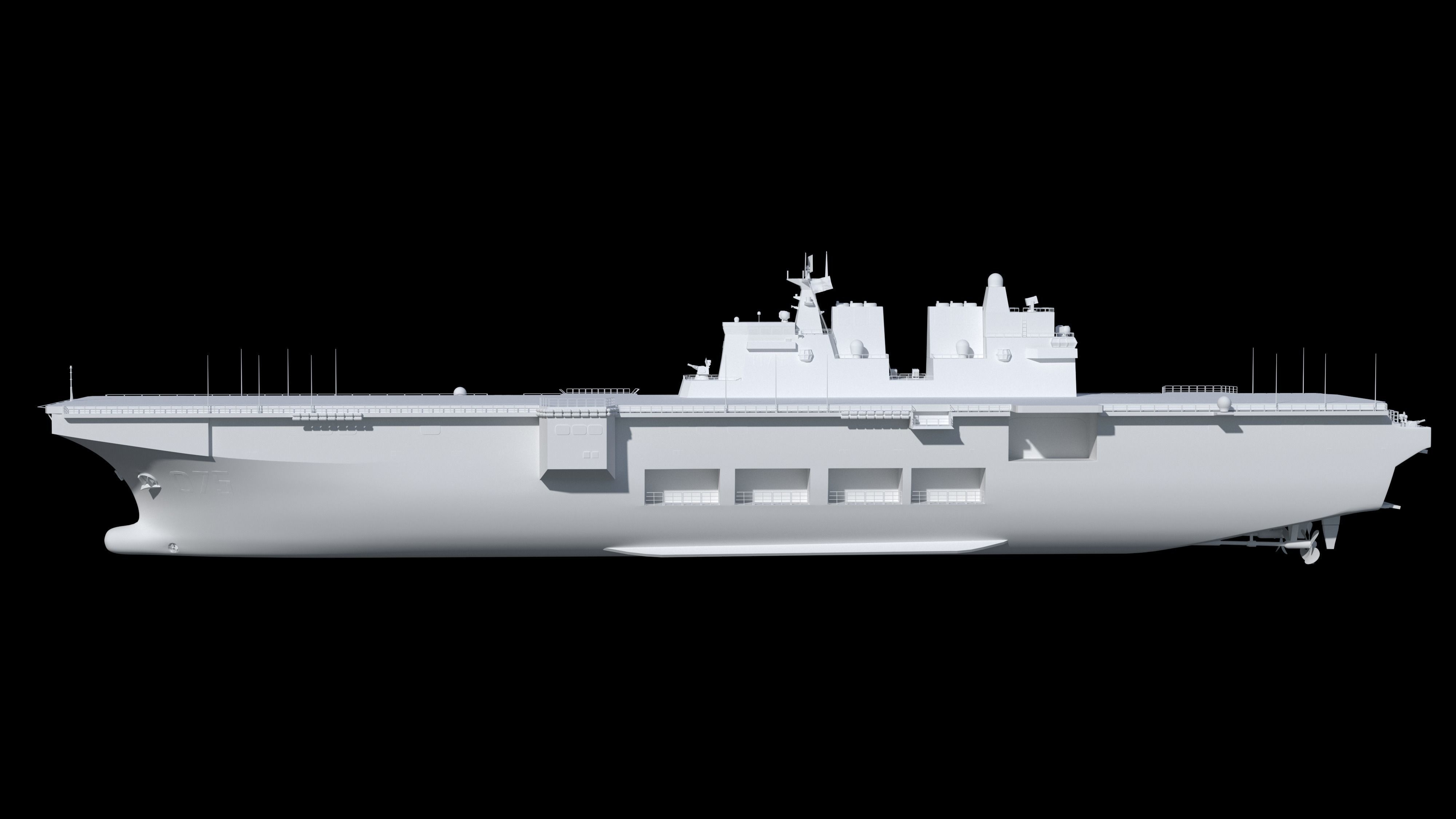 The China Type 075 amphibious assault ship model 3D model_10
