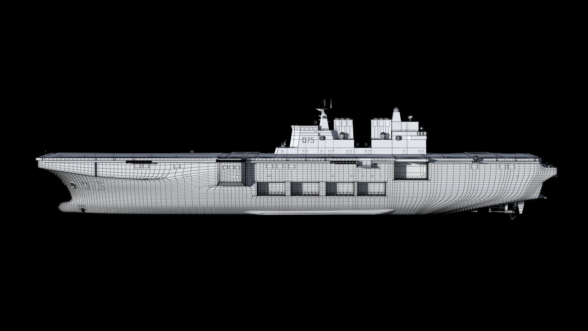 The China Type 075 amphibious assault ship model 3D model_17