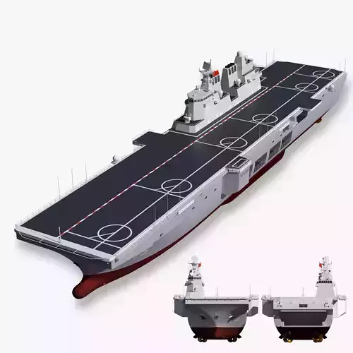 The China  Type 075 amphibious assault ship model 3D model