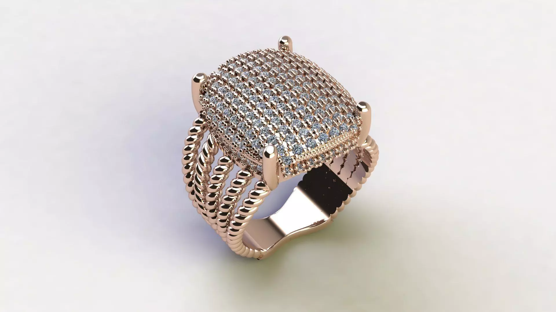 big diamond ring for man or women  3D print model_0