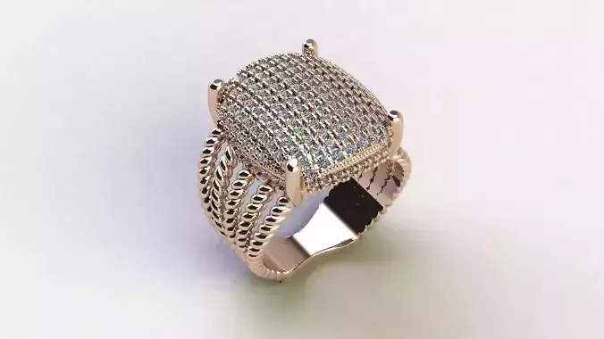 big diamond ring for man or women 