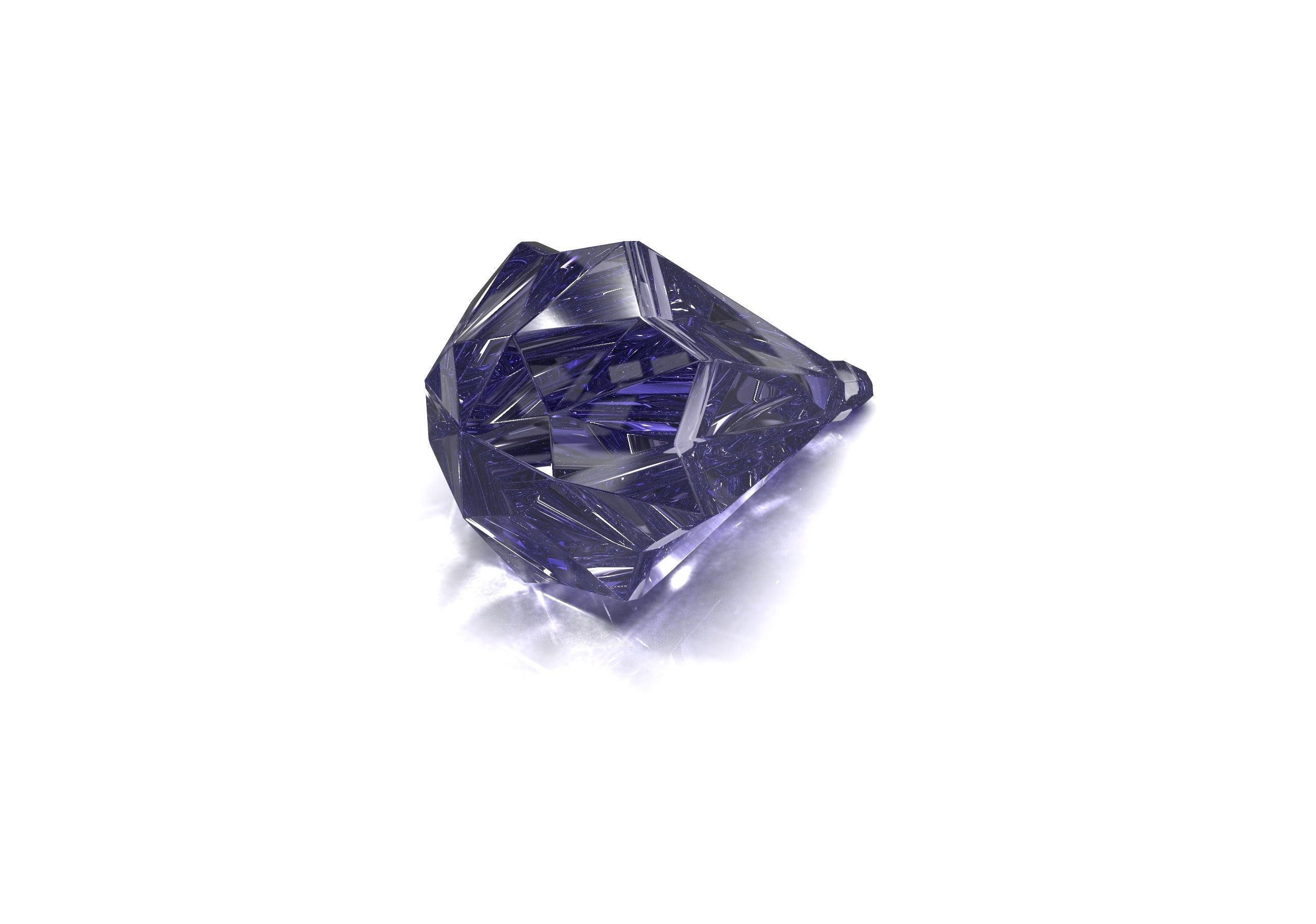 Drop Gemstone Swarovski 3D model_6