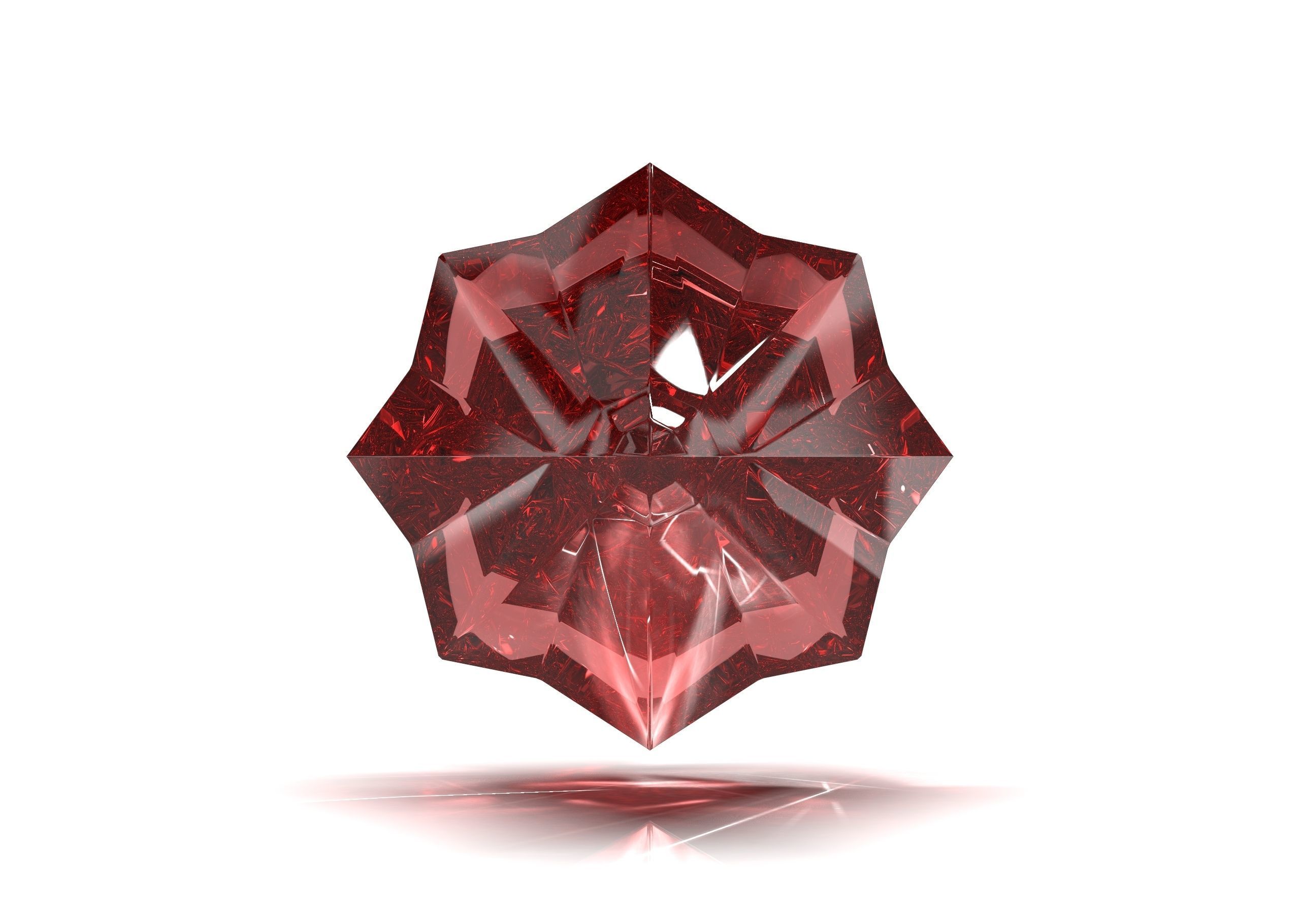 Drop Gemstone Swarovski 3D model_5