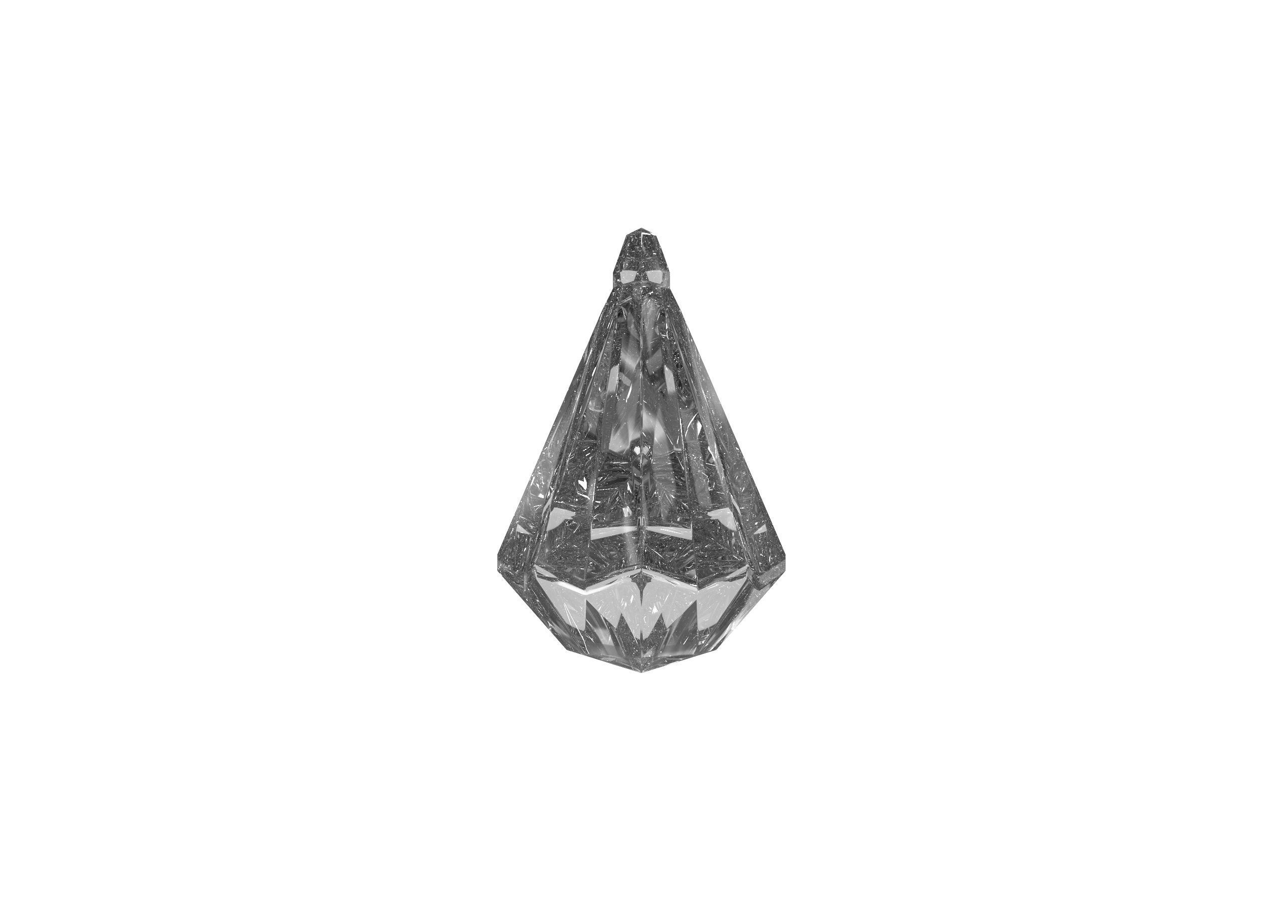 Drop Gemstone Swarovski 3D model_4