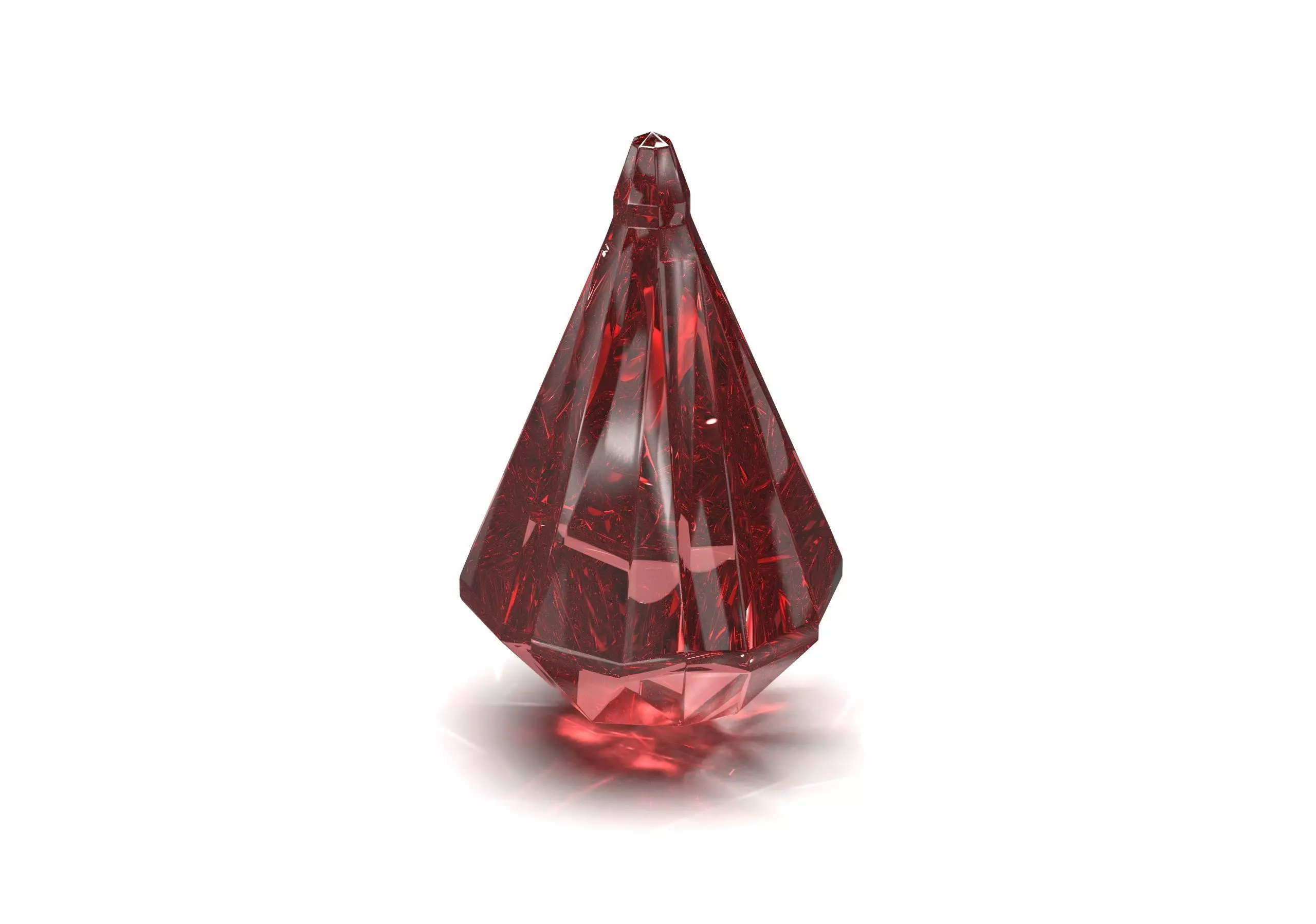 Drop Gemstone Swarovski 3D model_0