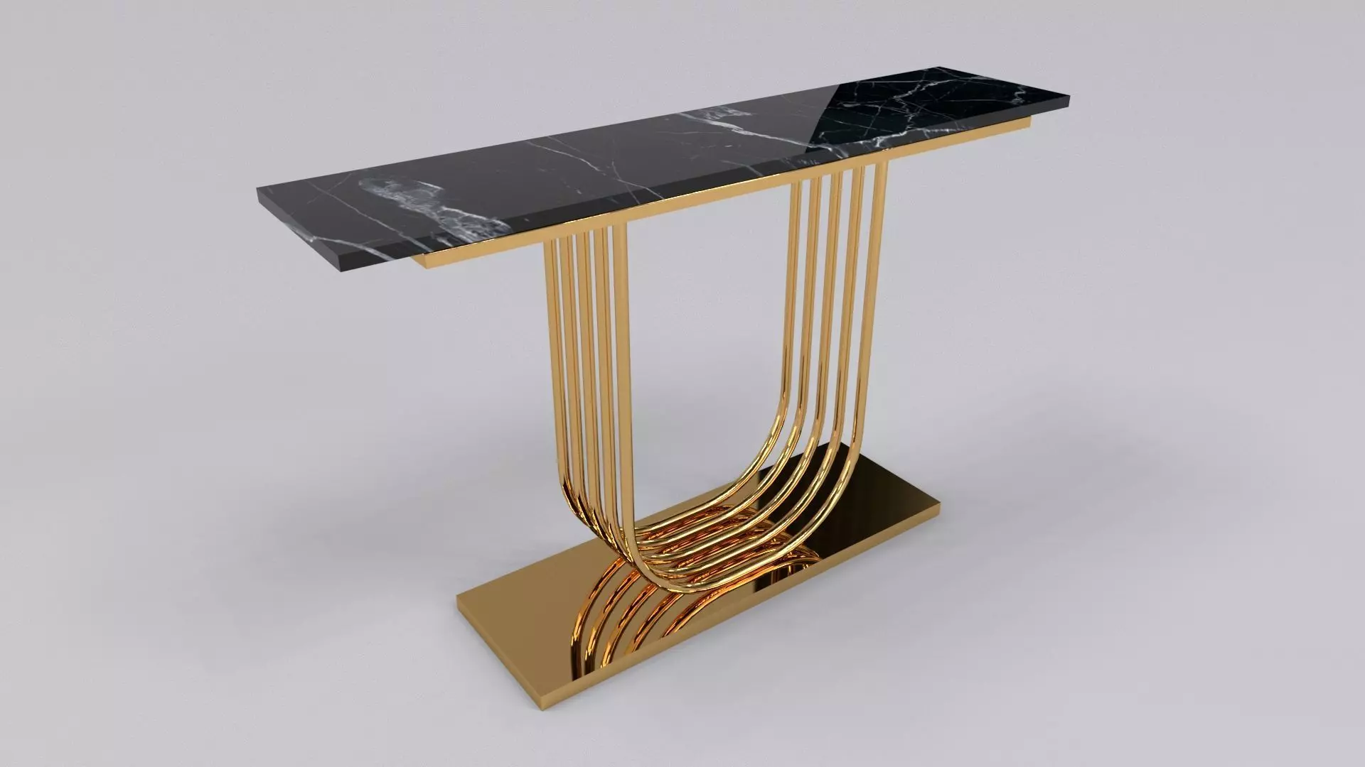 Luxury console table pipa U 3D model_0