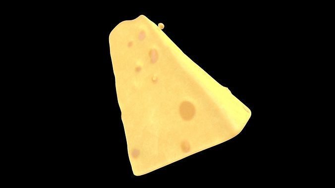 Cheese Melting Low-poly 3D model 4