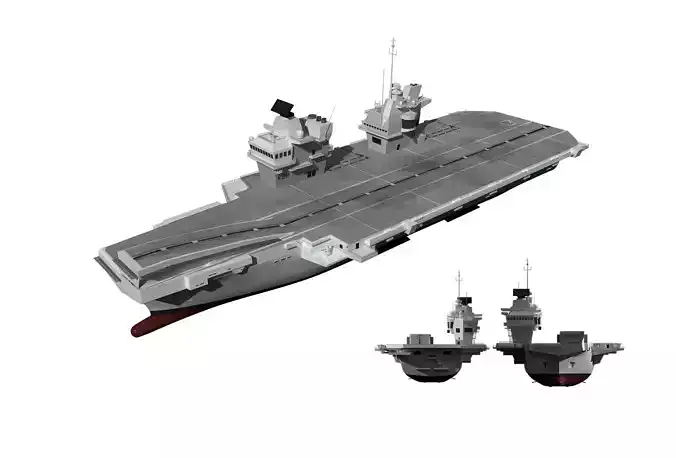 3D Queen Elizabeth-class aircraft carrier 