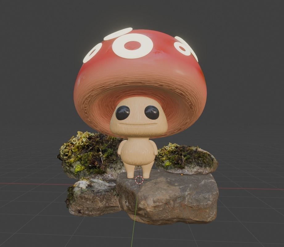 Tiny Mushroom 3D model_3