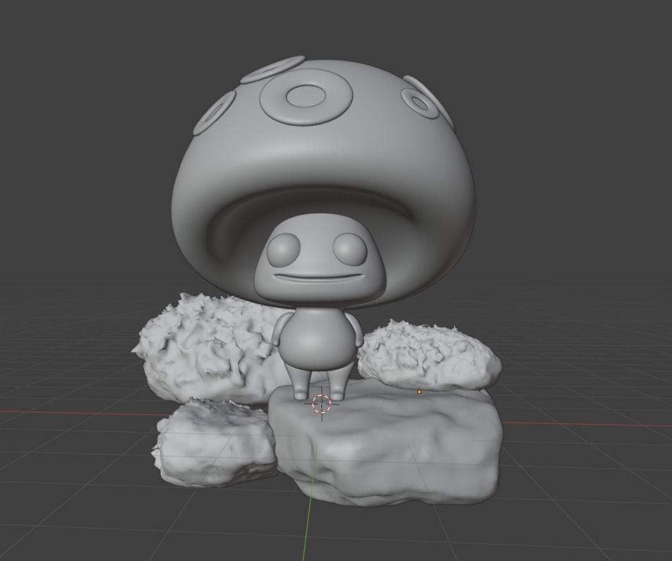 Tiny Mushroom 3D model_4