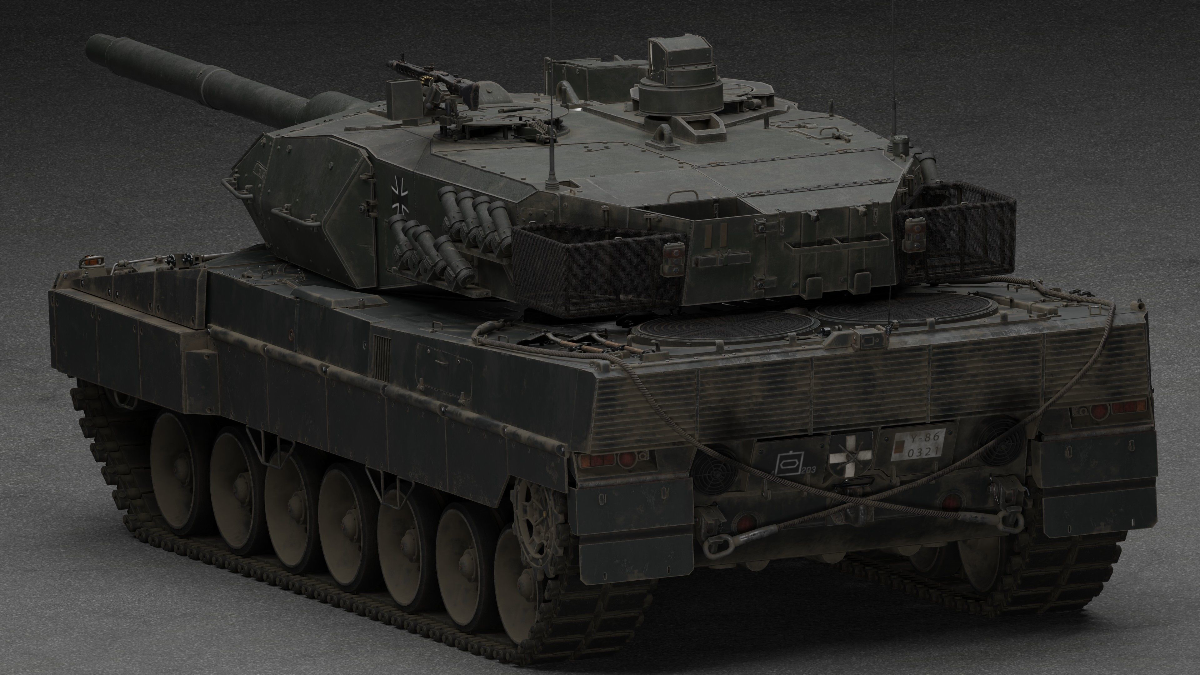 Tank Leopard 2a6 3D model_21