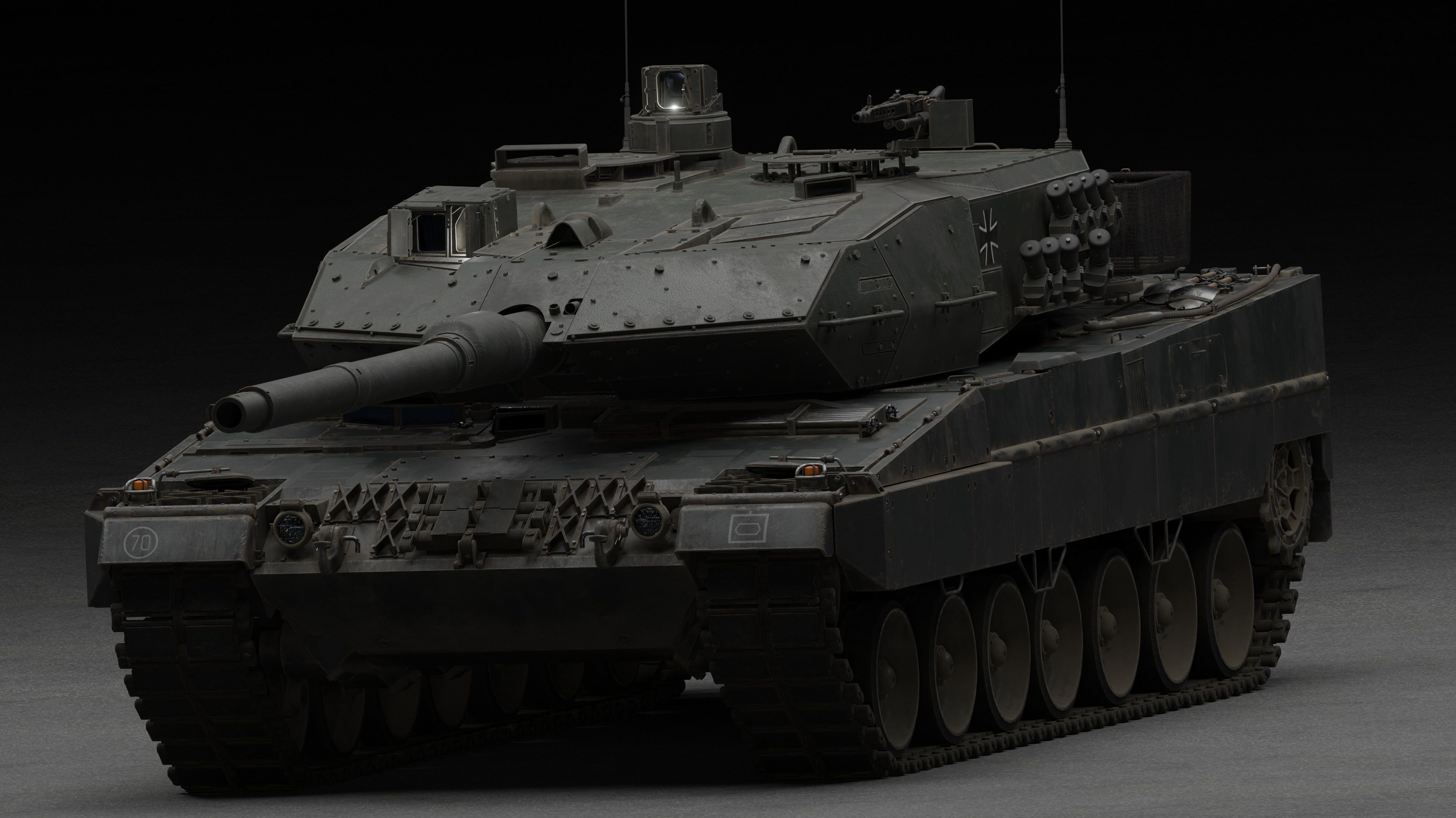 Tank Leopard 2a6 3D model_1
