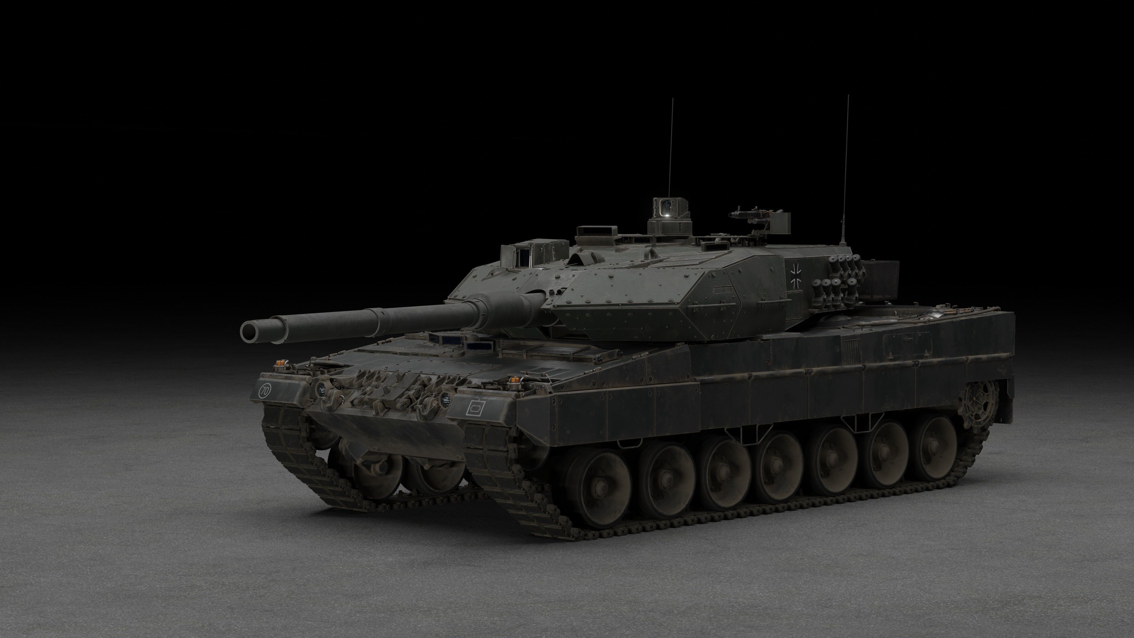Tank Leopard 2a6 3D model_14