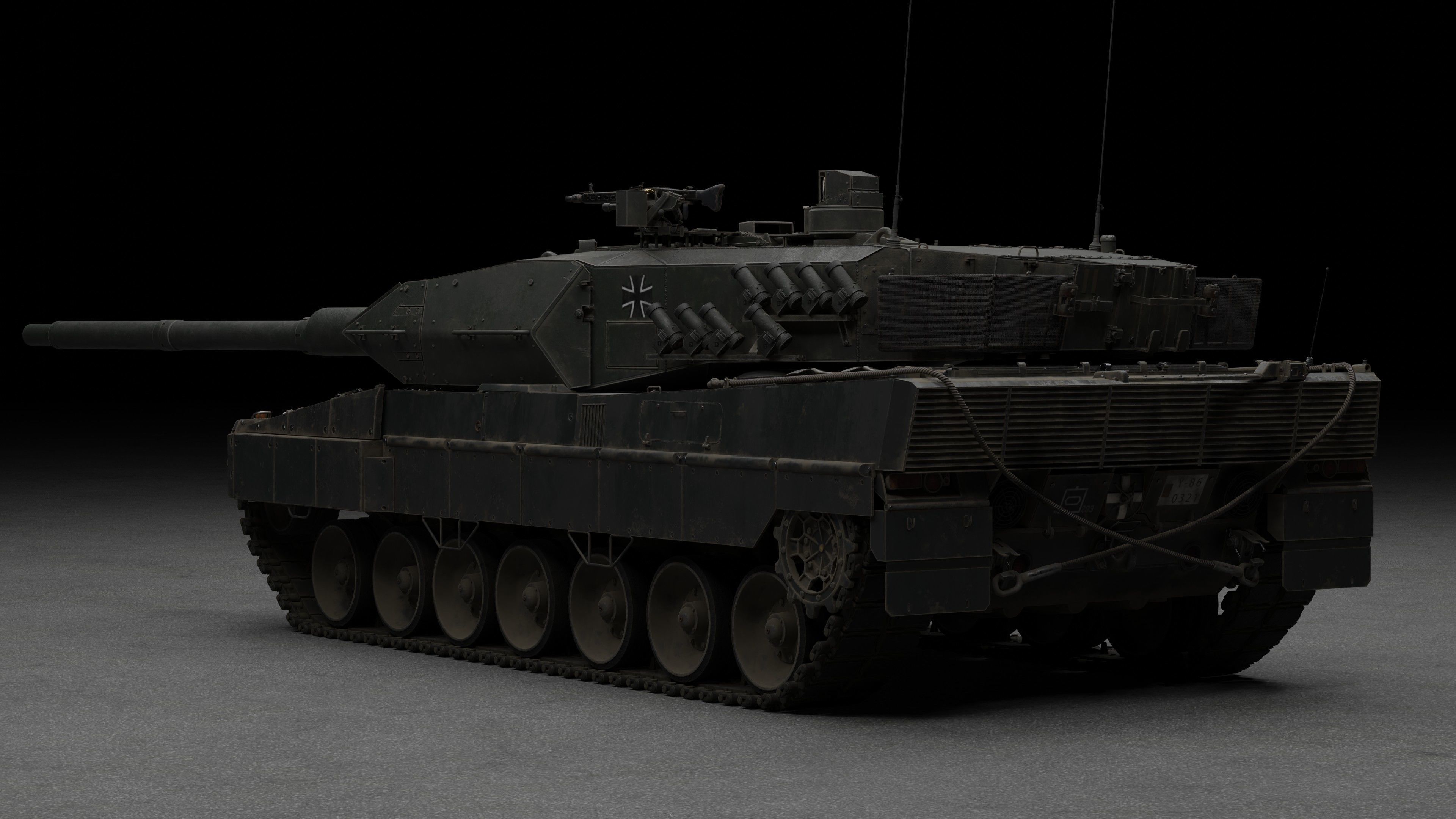 Tank Leopard 2a6 3D model_4