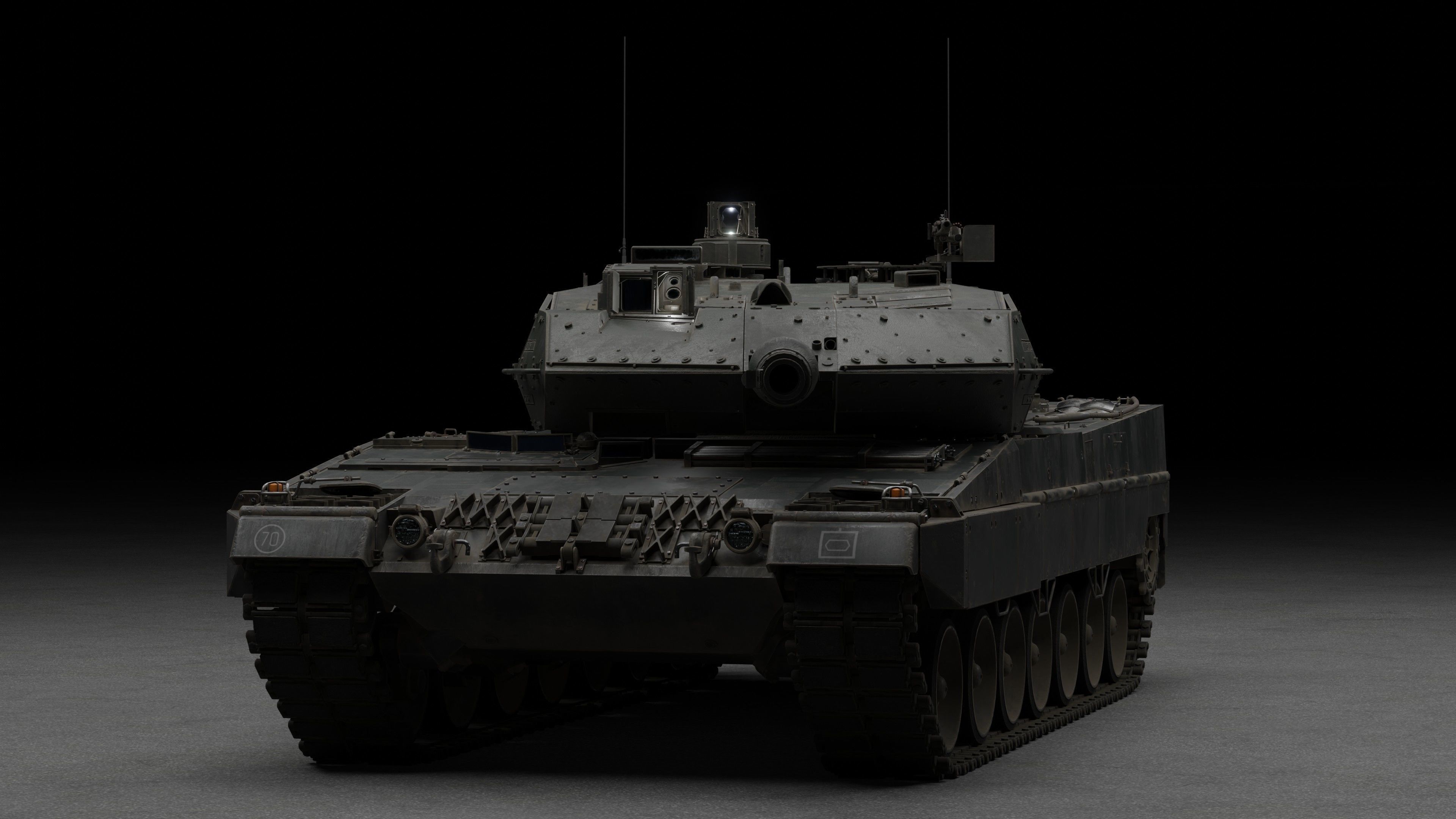 Tank Leopard 2a6 3D model_3