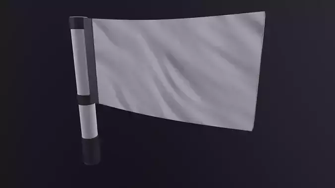 Flag Wave Low-poly 3D model