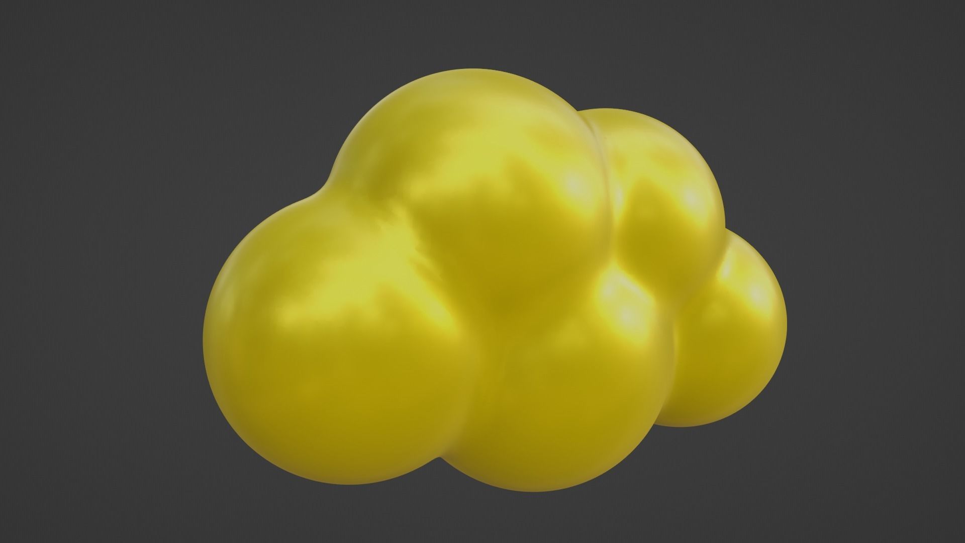 Gold Cloud 3D model_18
