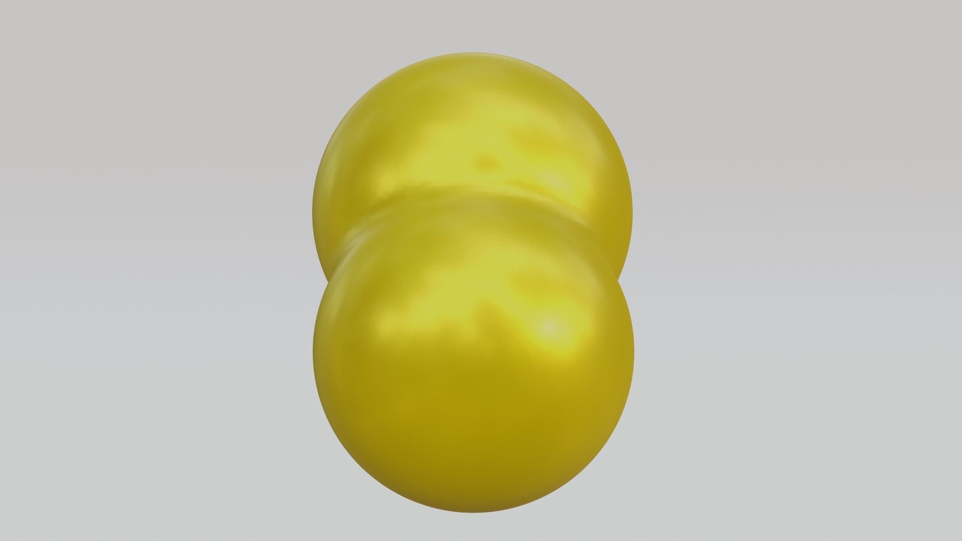 Gold Cloud 3D model_3