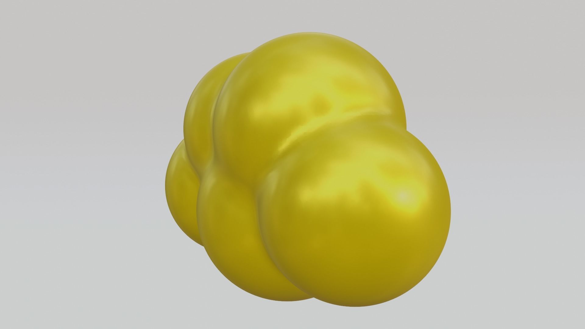 Gold Cloud 3D model_5