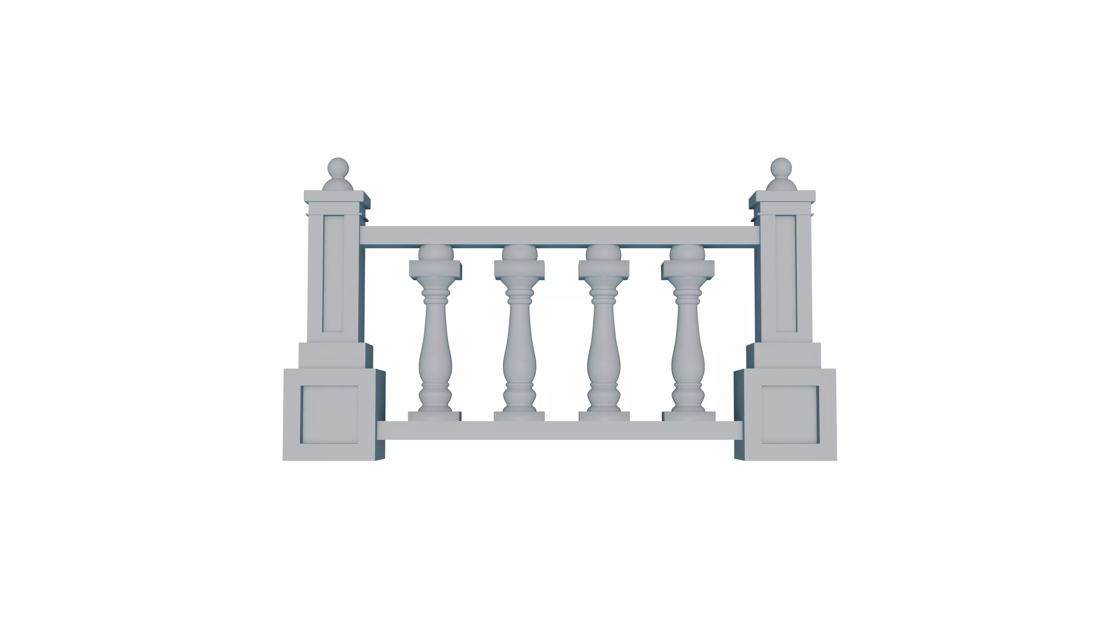 Downloadable Balustrade Model Perfect 3D Print Design 3D print model