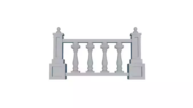 Downloadable Balustrade Model Perfect 3D Print Design 3D print model