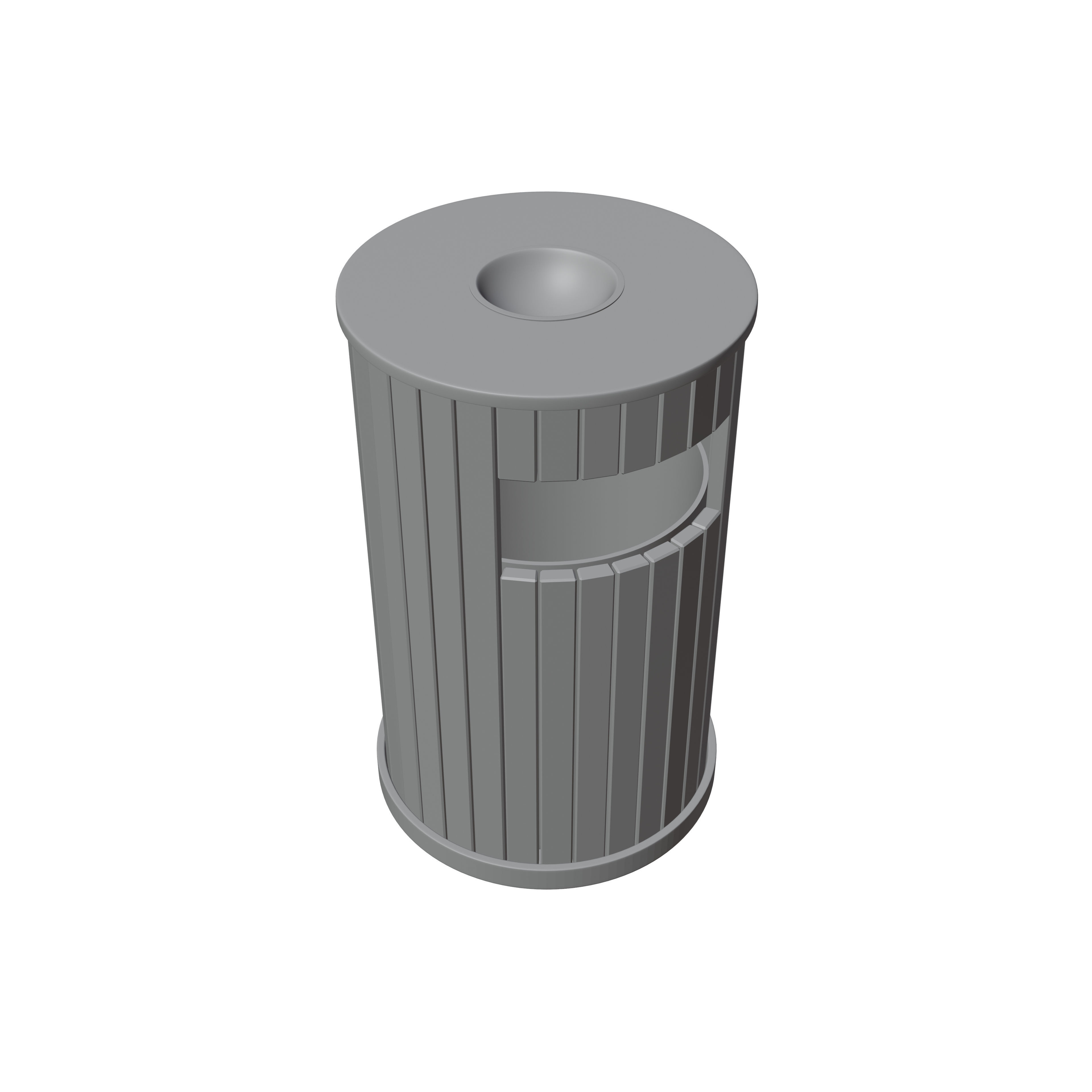 Trash Can 3D model_5